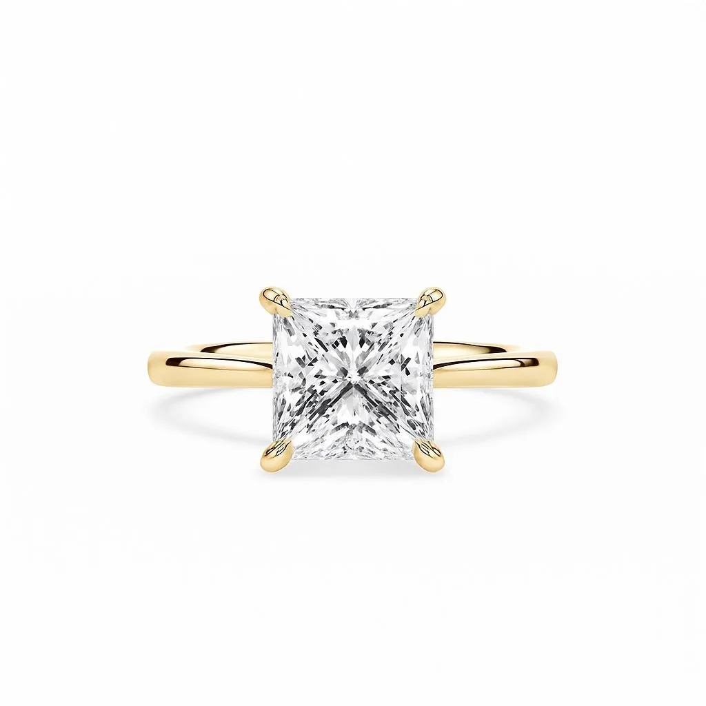 Classic Princess Solitaire Ring