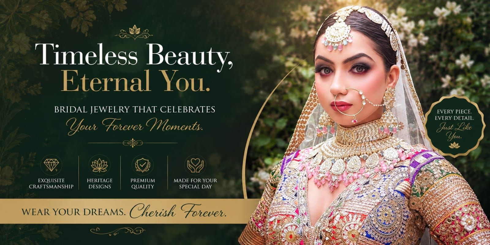 Bridal jewelry shop/lehenga & jewelry on rent — photo
