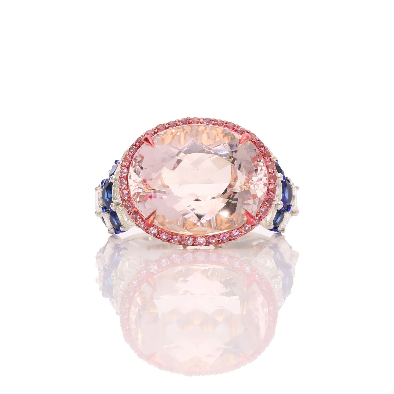 Pink Aurora Diamond Ring