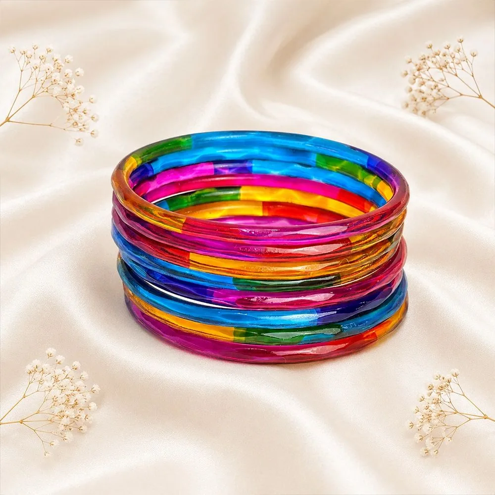 Cutting Jelly Bangles (Dark Multi)