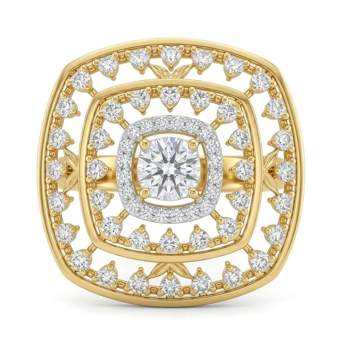 Aubry Solitaire Cocktail Diamond Ring