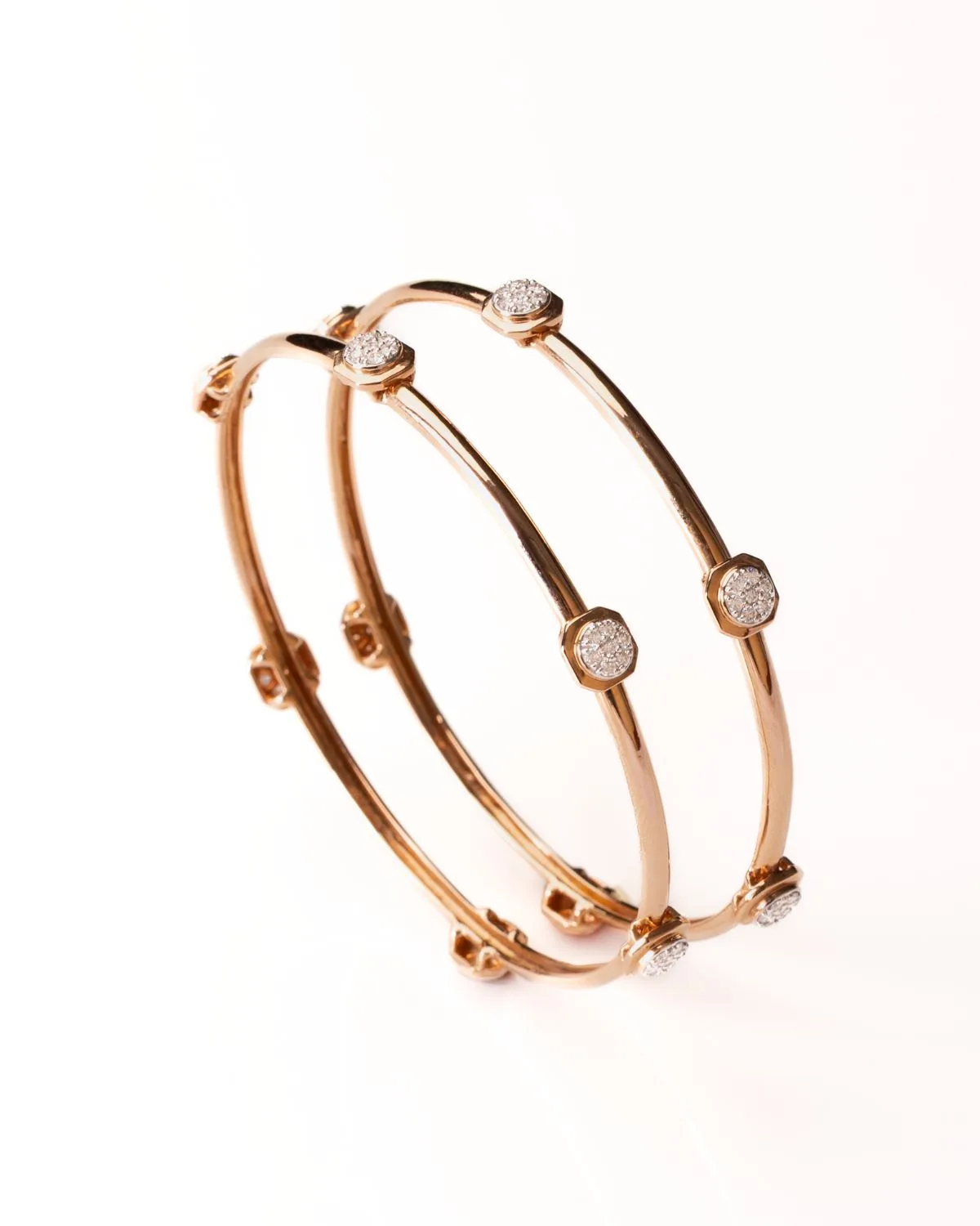 RITZ Modern Station Style Diamond Bangles