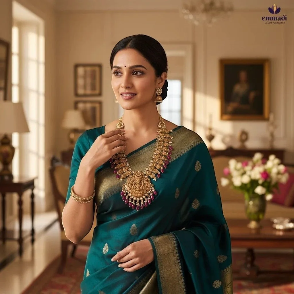 JIHAN Elegant Gold Nakshi Necklace