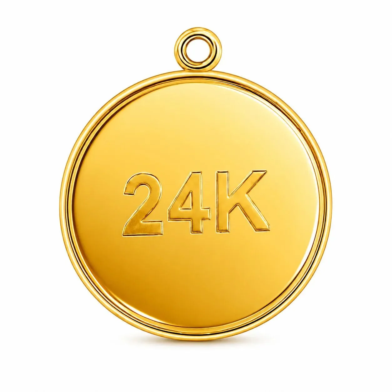 24KT (995) 1.5 Gm Yellow Gold Coin Pendant