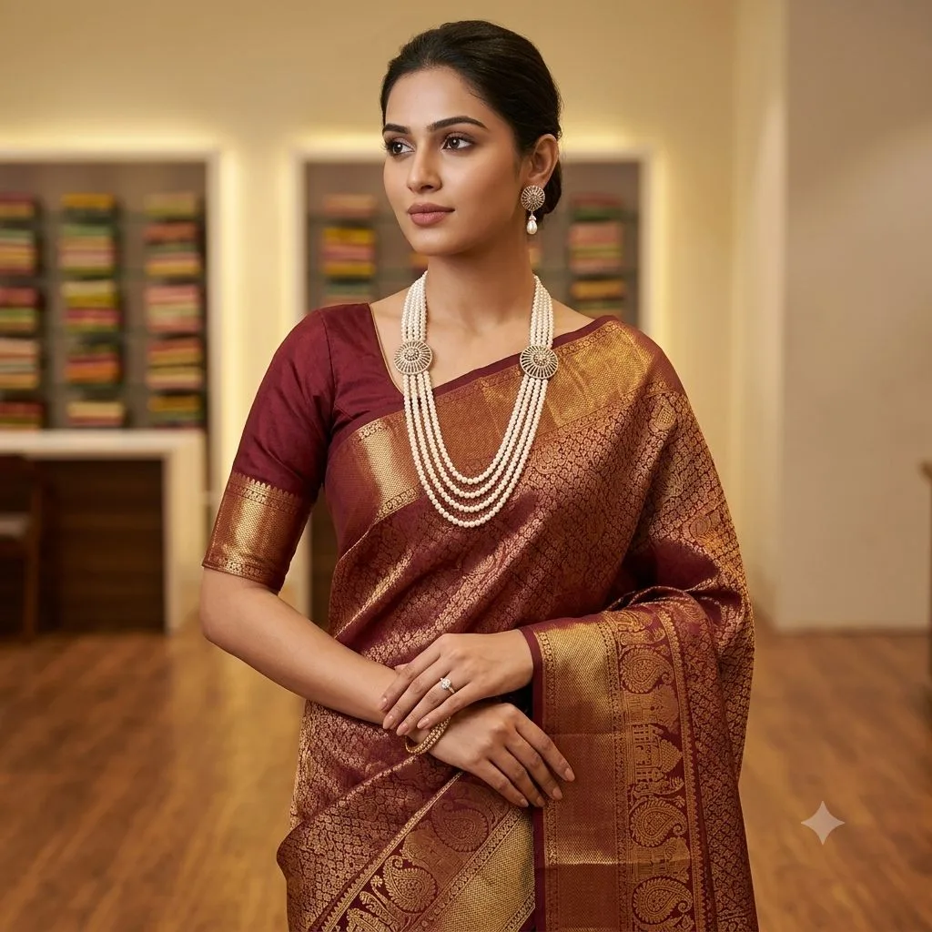 Elegant Designer Pearl Long Necklace Set