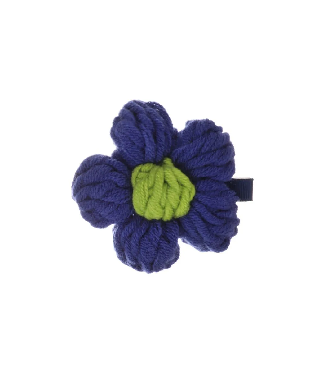 Chunky Floral Crochet Hair Clip | Stylika