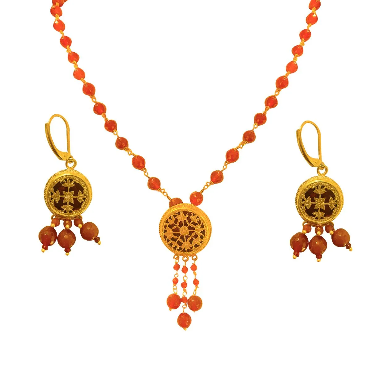 Thewa Round pendent set