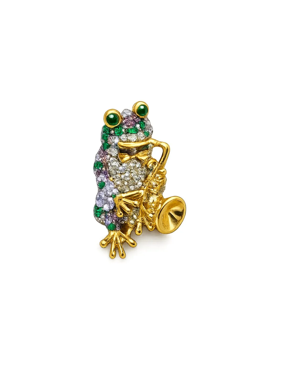 Jazz Maestro Frog Brooch