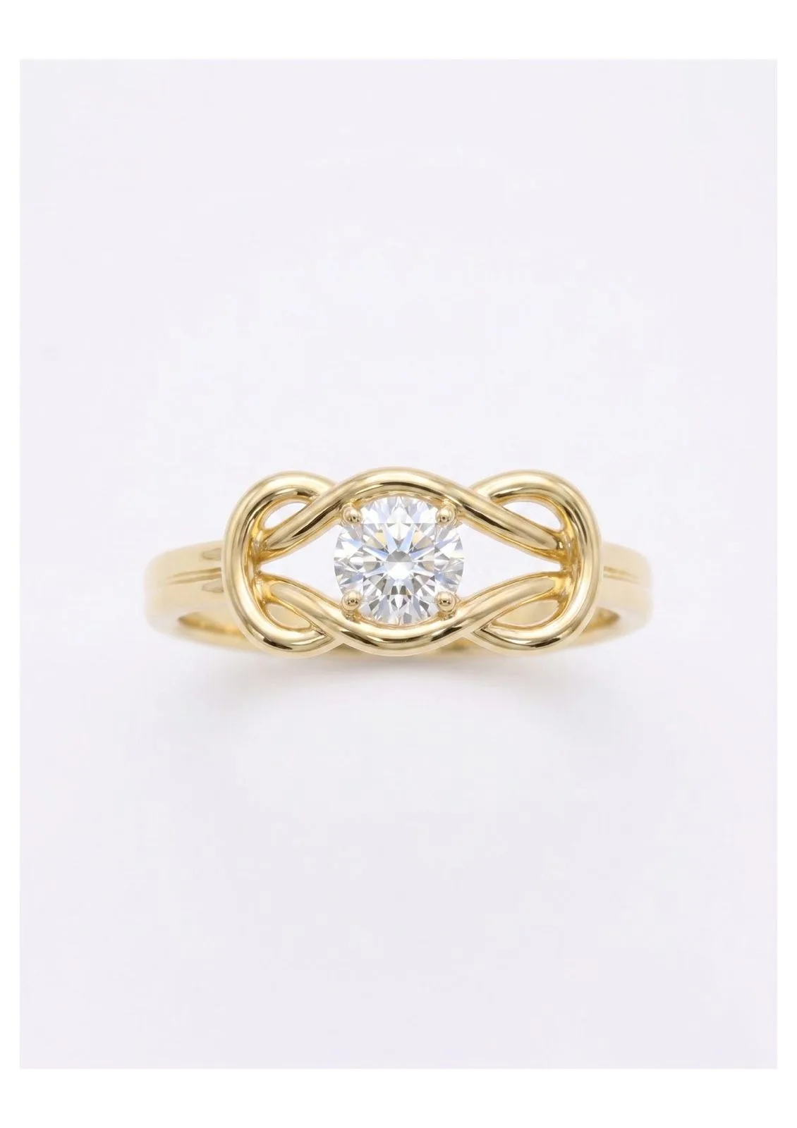 18KT Gold Vermeil Eternal Infinity Lab-Grown Diamond Solitaire Ring