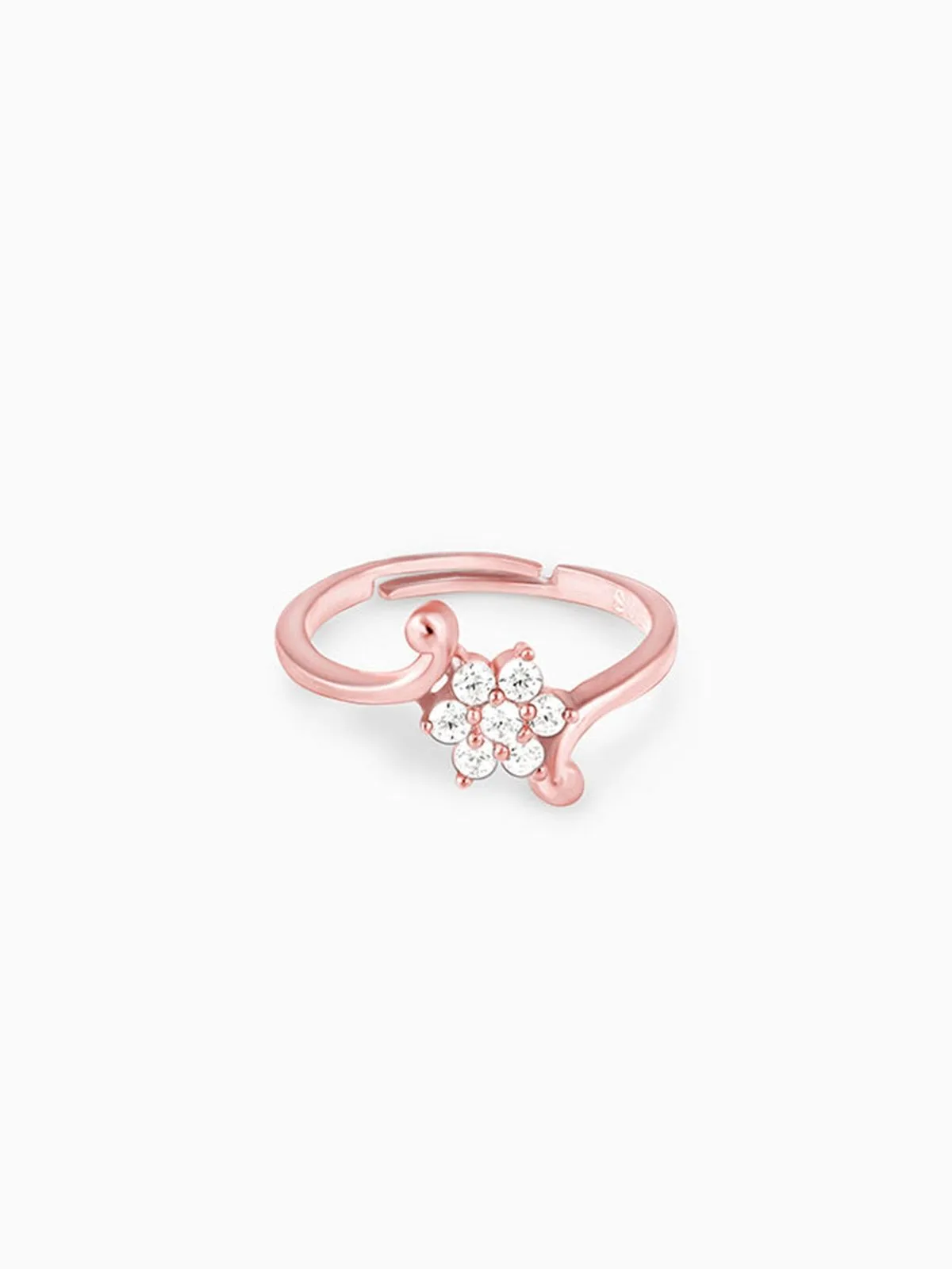 Rose Gold Snowflake Ring