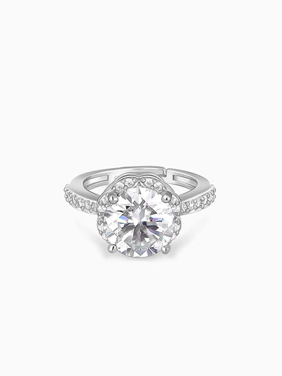 Silver Sunburst Daisy Ring