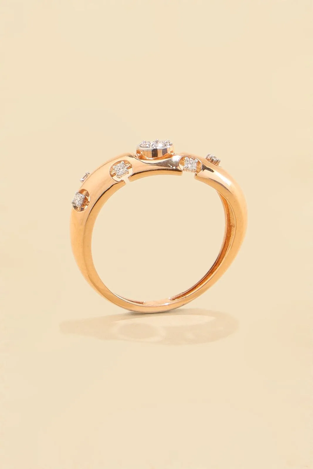Diamond Dust Bombé Ring