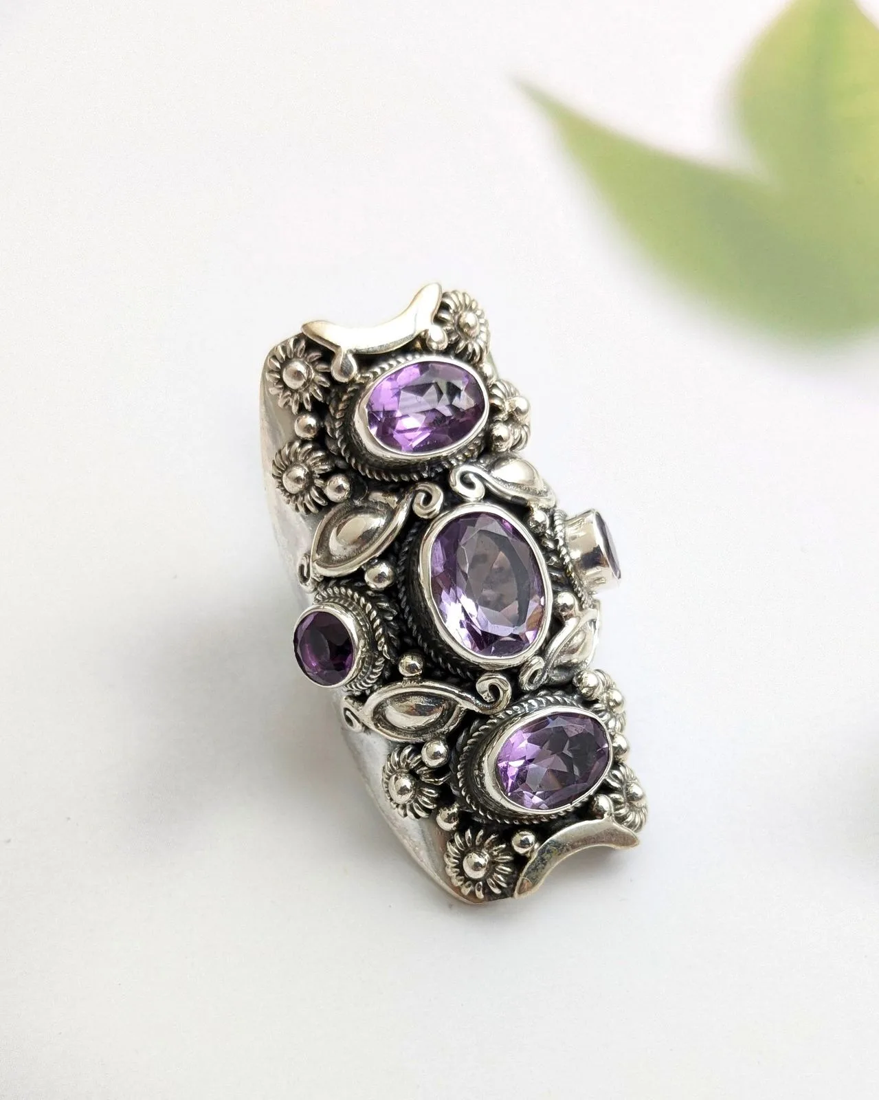 Statement Amethyst ring