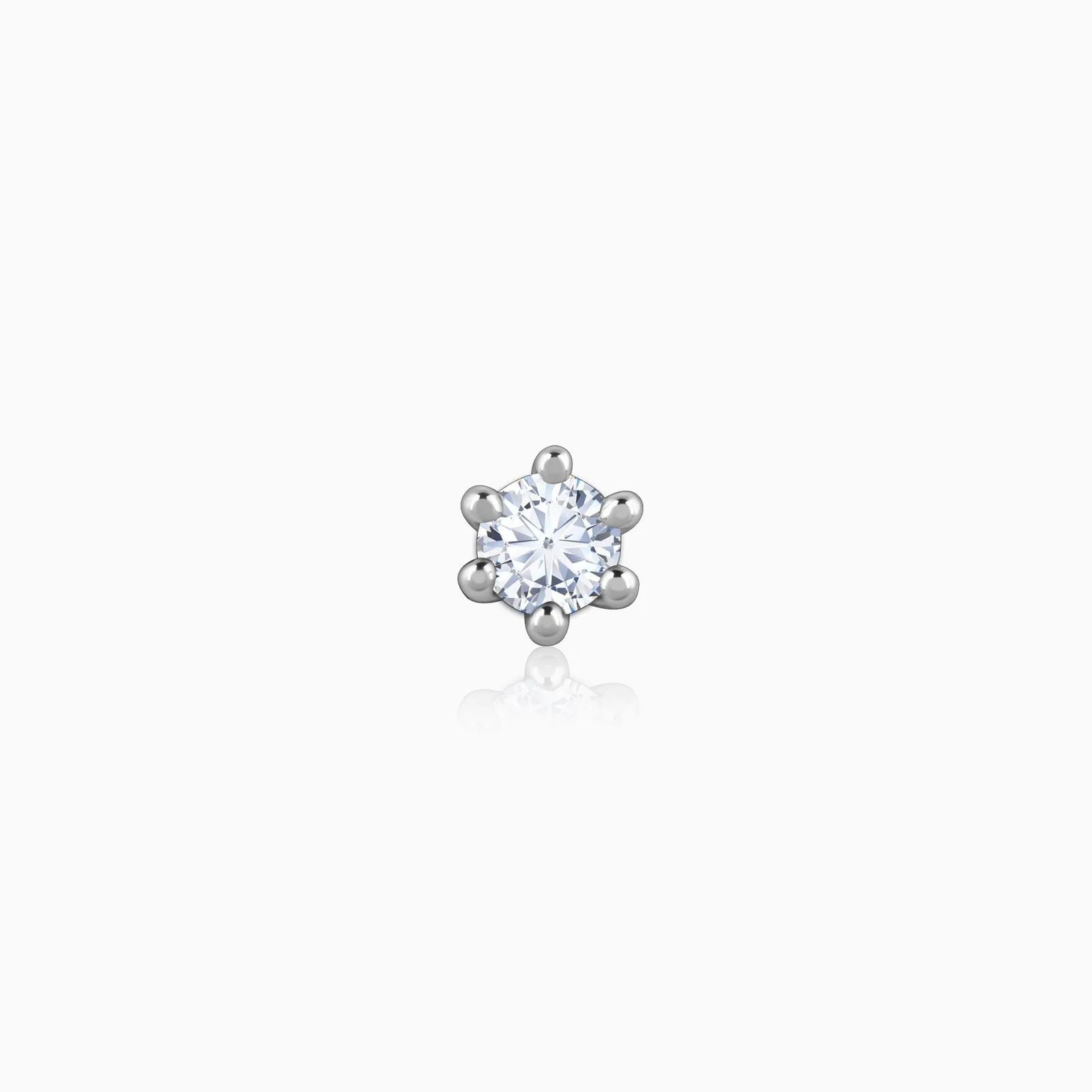 Gold Minimalist Dot Diamond Nose Pin