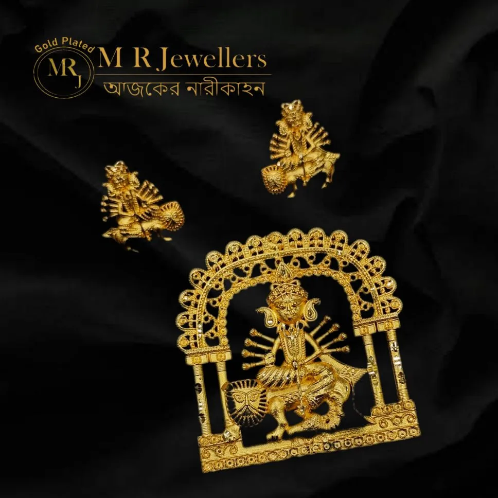 Maa Durga Pendant Set