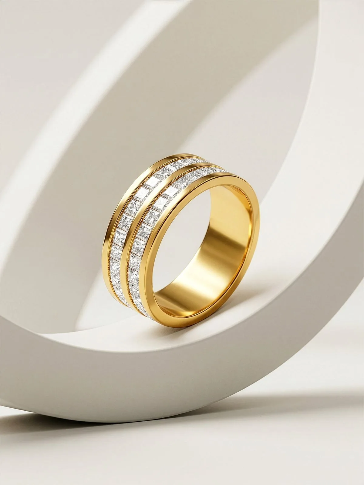 OnnMe by GIVA Rebel Mode Gold Plated Ring (Size 18)