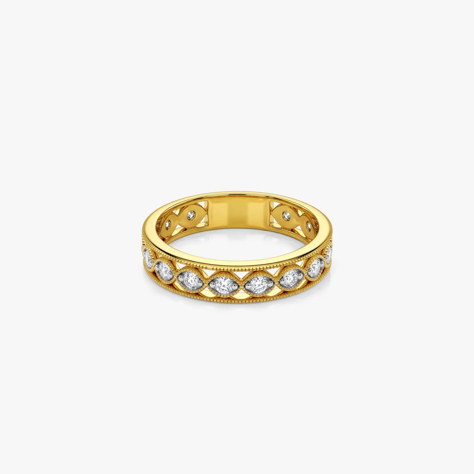 Gold Cupid Glow Lab Grown Diamond Ring (Size 12)