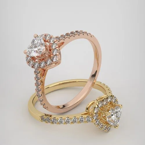 Kids Diamond Style Ring (Rose Gold / Gold Finish)