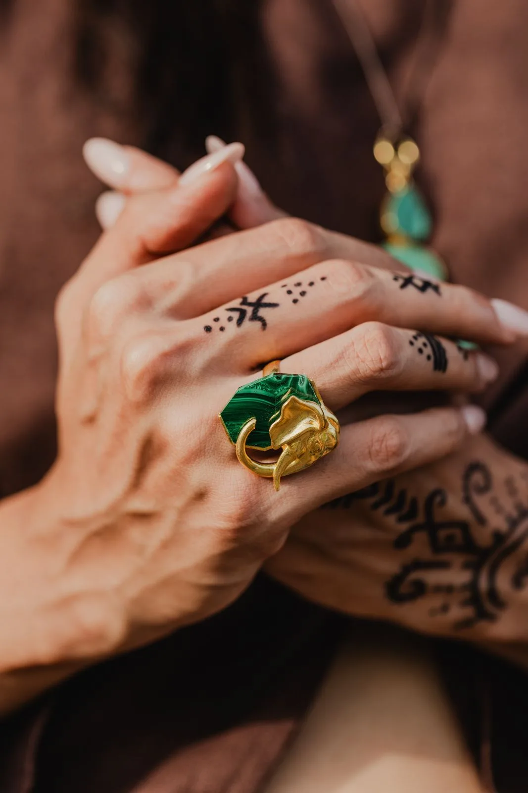 ELE MALACHITE RING