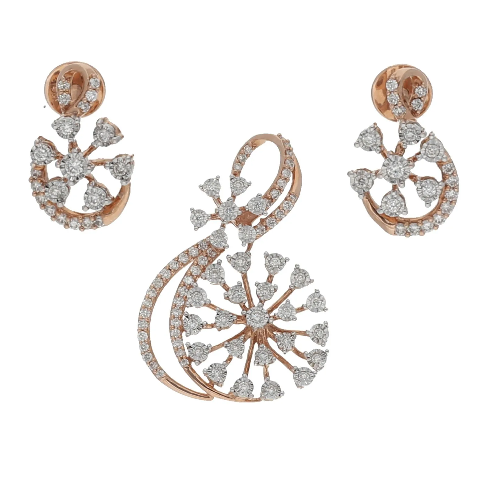 Diamond Pendant Set with out Chain