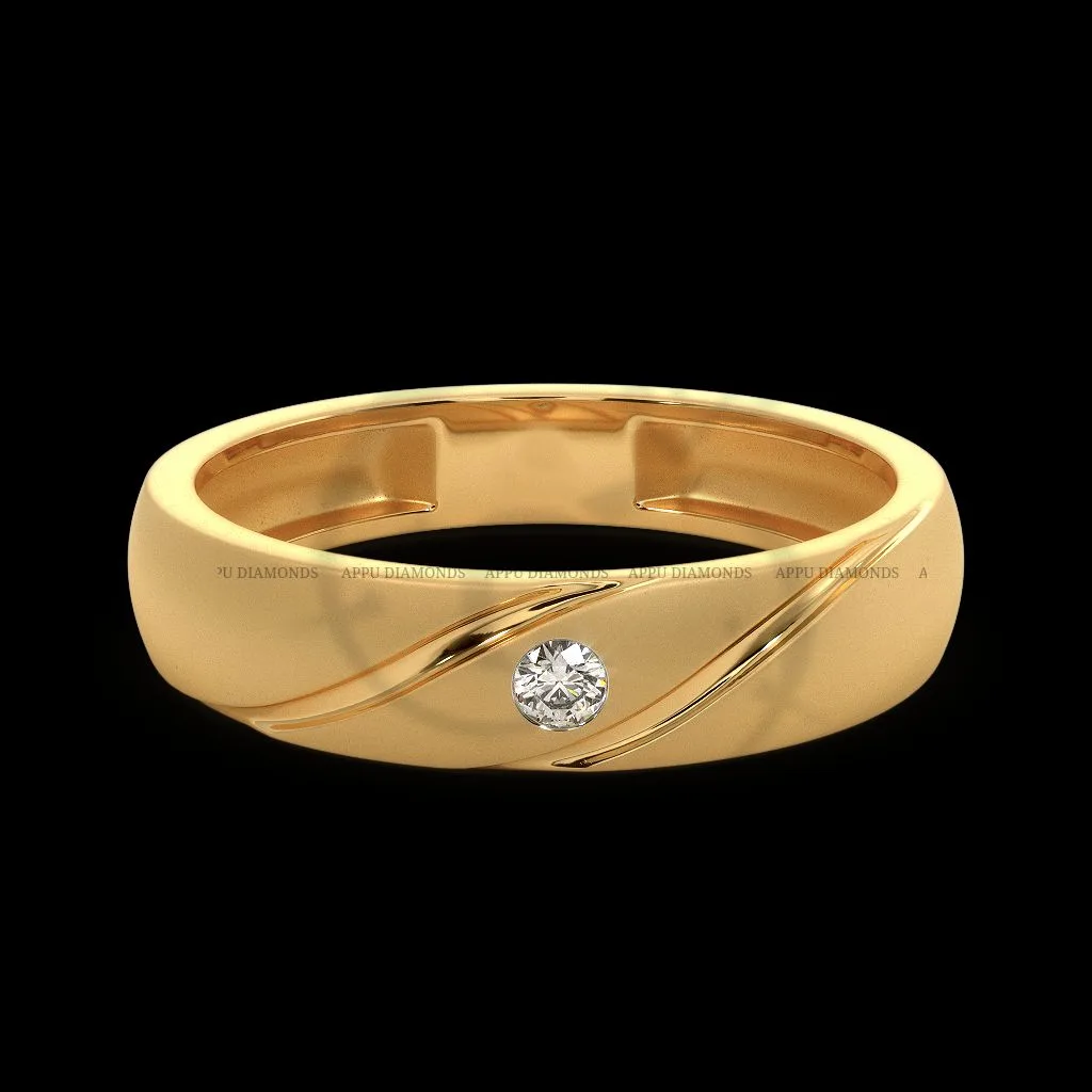 Minimal Diamond Ring – Unisex