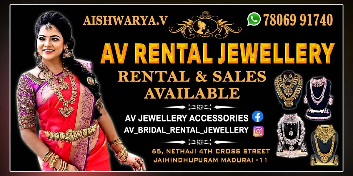 AV BRIDAL RENTAL JEWELLERY JAIHINDHUPURAM