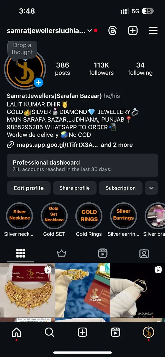 Samrat Jewellers best jewellers in Ludhiana