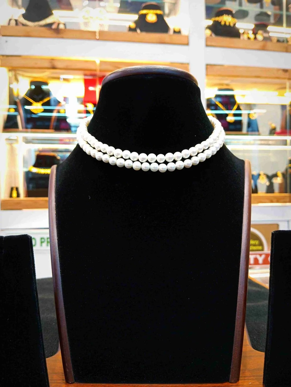 Pearls Necklace Double Line