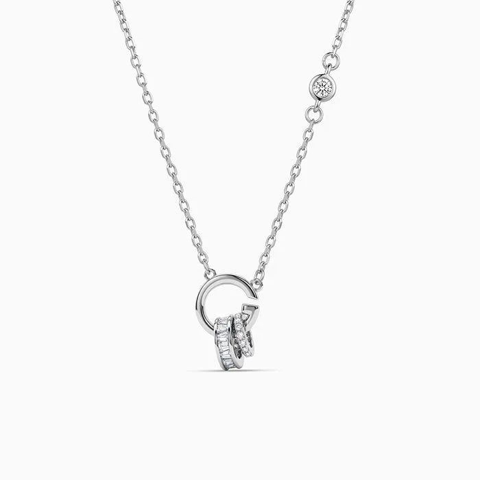 Silver Spiral Knot Necklace