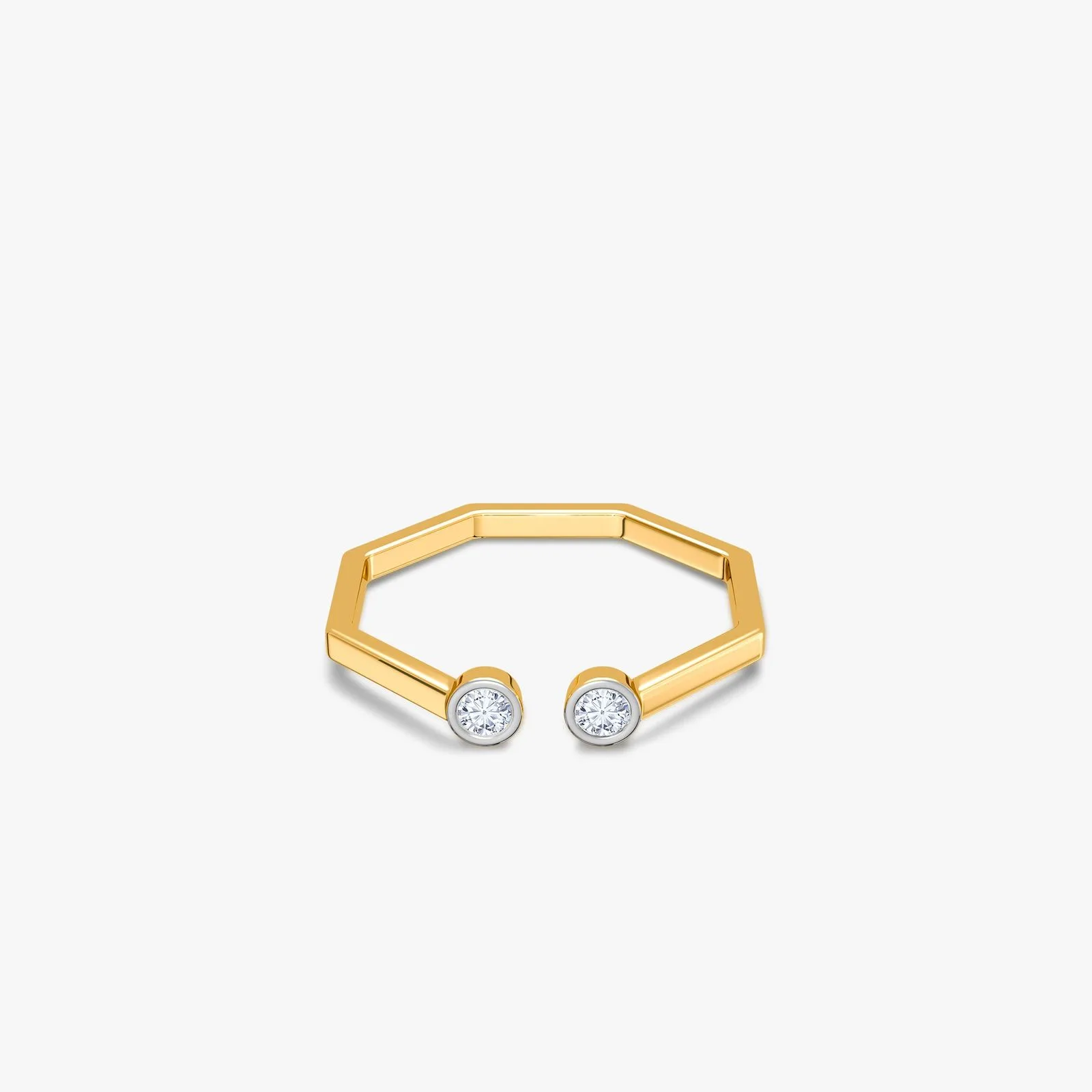 Gold Duality Glow Lab Grown Diamond Ring (Size 12)
