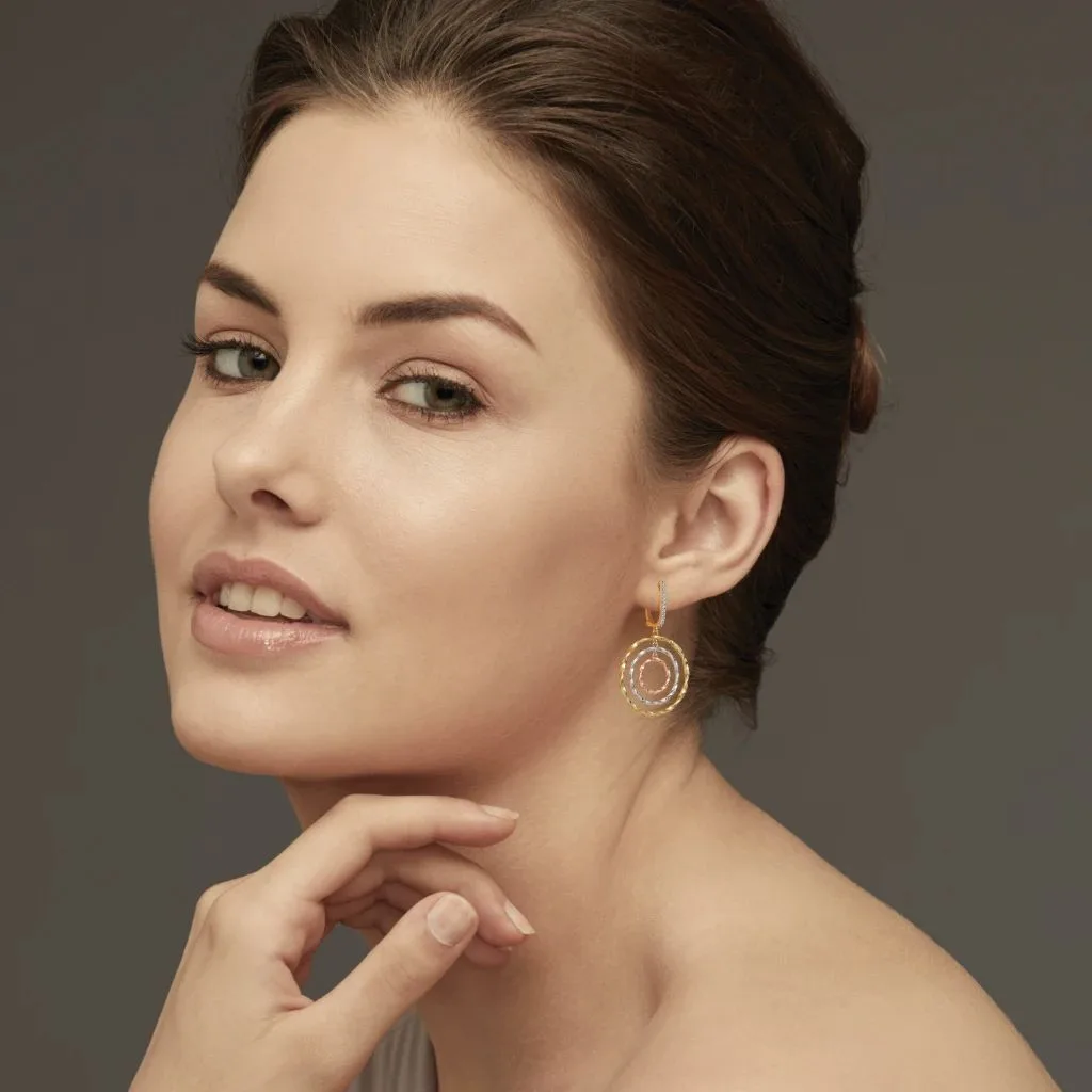 The Pierre Threetone Drop Earrings