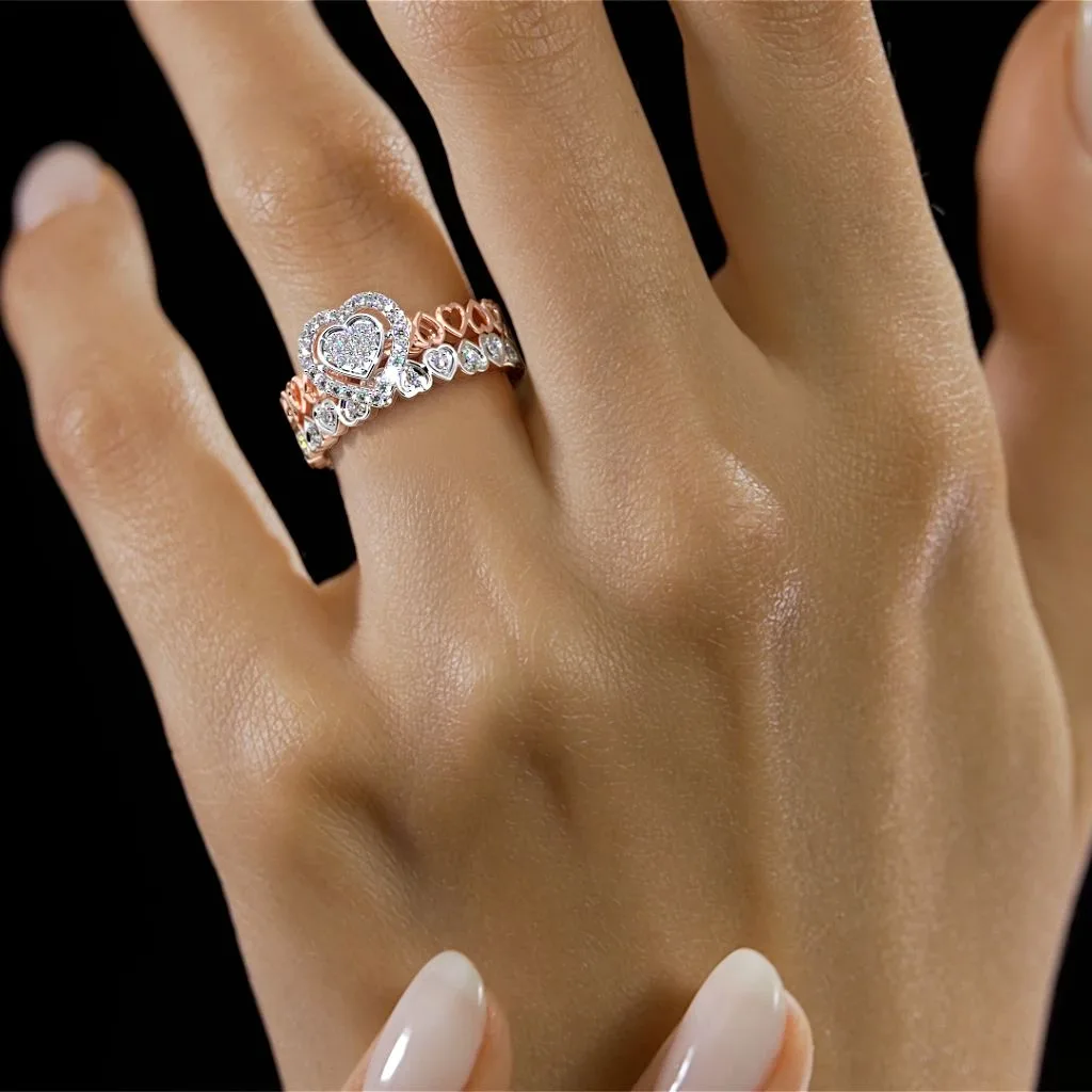 The Aboli Bridal Ring Set