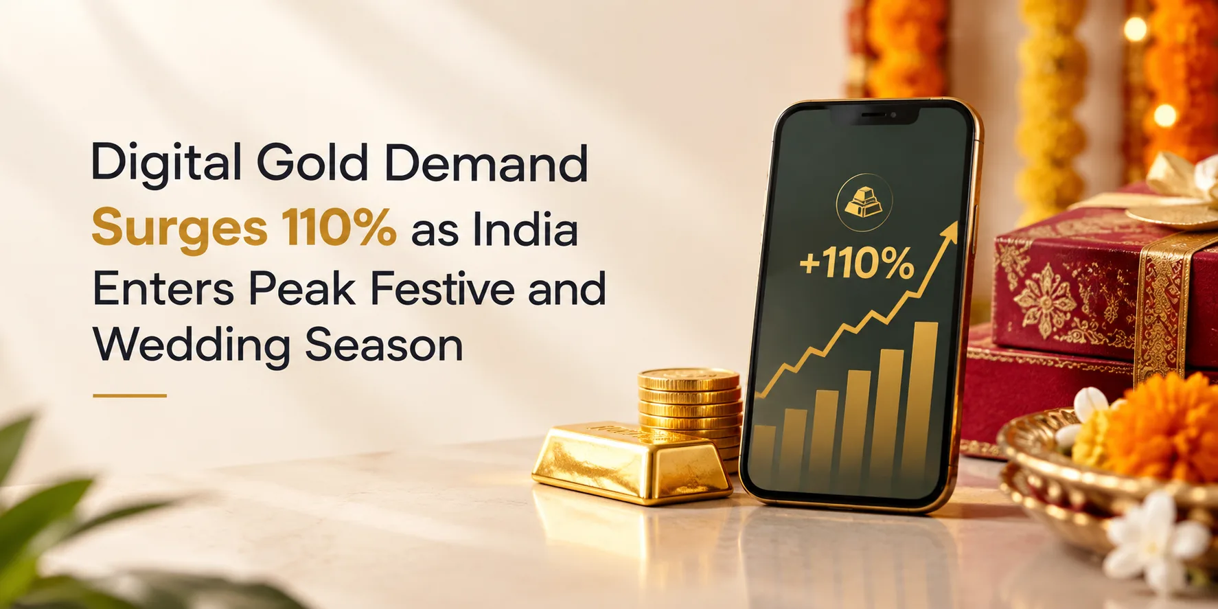 Digital Gold Demand Surges 110% as India Enters Peak Festive and Wedding Season